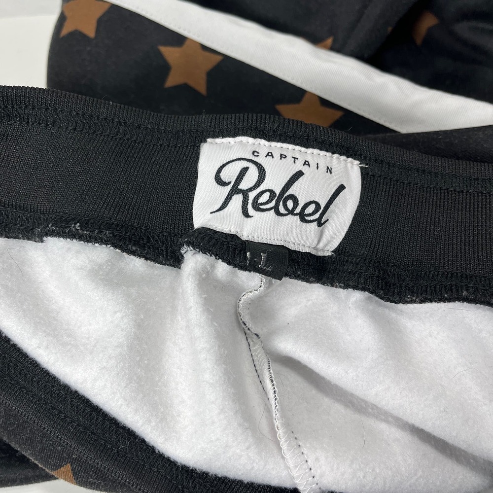 Captain Rebel Black Star Track Suit Set Size Large - Picture 3 of 16